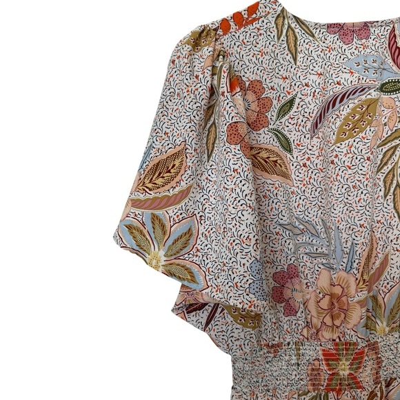 Lovestitch Women's Floral Maxi Dress S Bohemian V-Neck Multicolor Flowy Casual - Picture 8 of 11